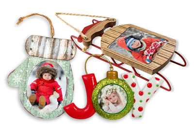 Order beautiful custom photo ornaments with your own picture